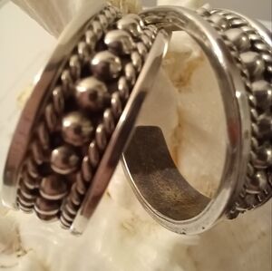 Mexico silver hoops.